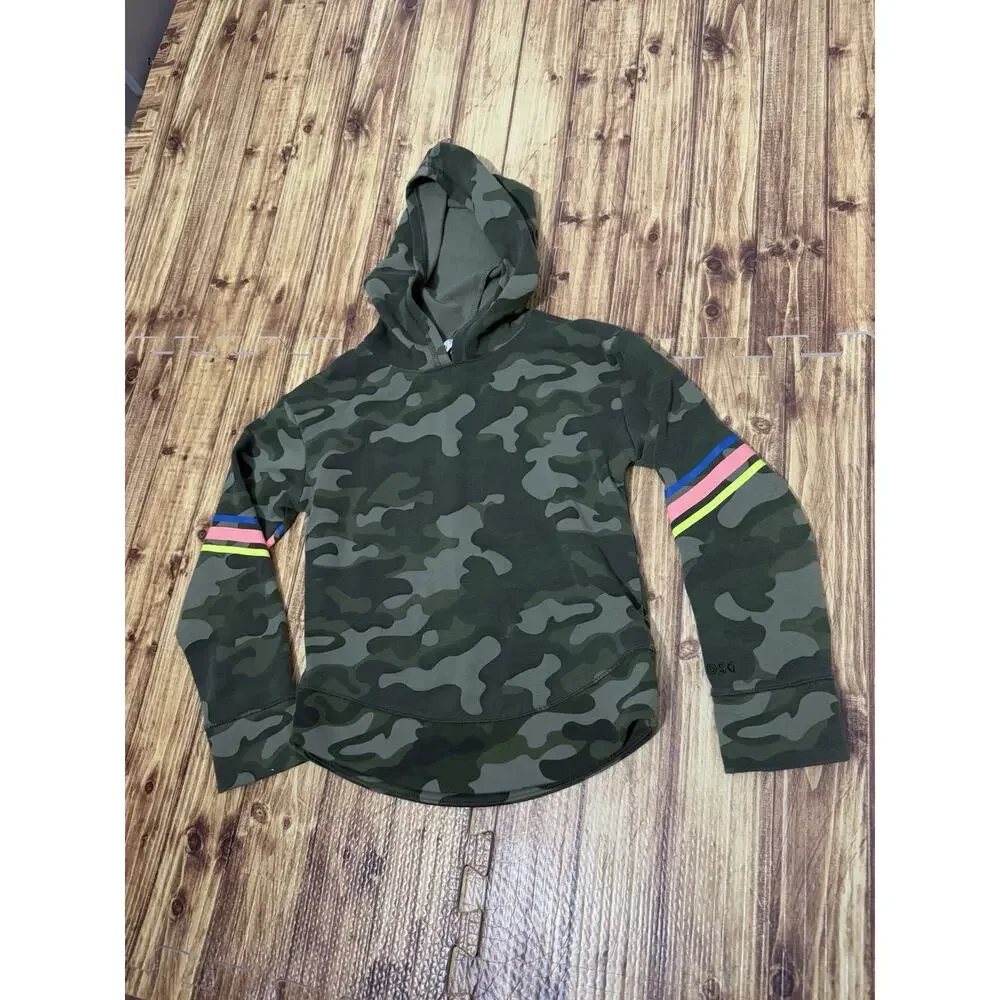 DSG XS Girls Kids Camo Hooded Sweatshirt